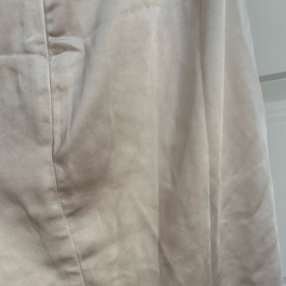 Selfie Leslie DOLCE VITA COWL BUST SATIN CHIC STRAPLESS MIDI DRESS CHAMPAGNE - Picture 13 of 13